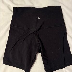 lululemon athletica Women's Black Bike Shorts 6"